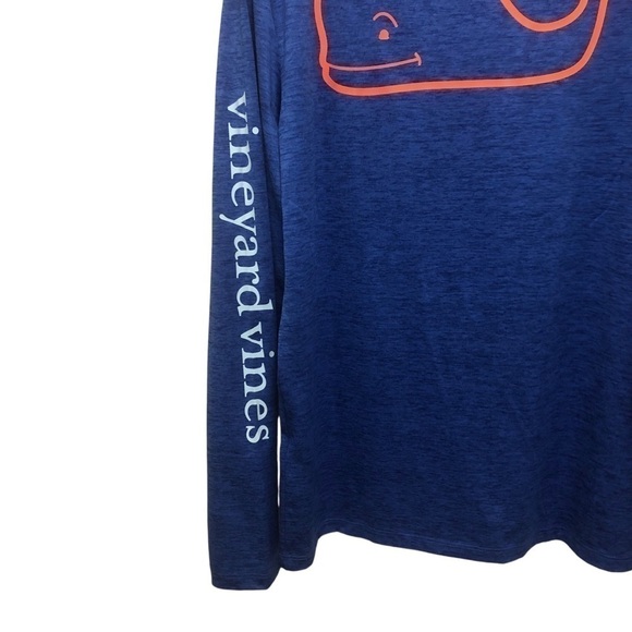 Vineyard Vines Performance Blue Wale Logo Long Sleeve Tee Shirt Men’s Size Small - Picture 7 of 10